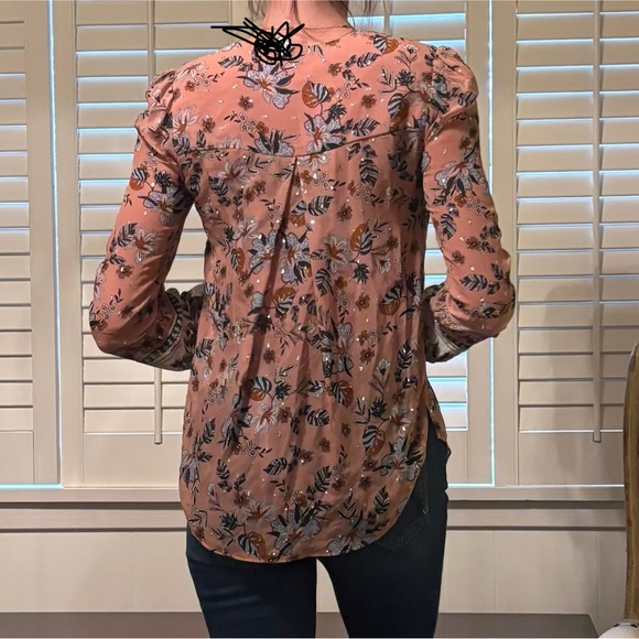 Veronica Beard long sleeve silk blouse - Picture 7 of 13